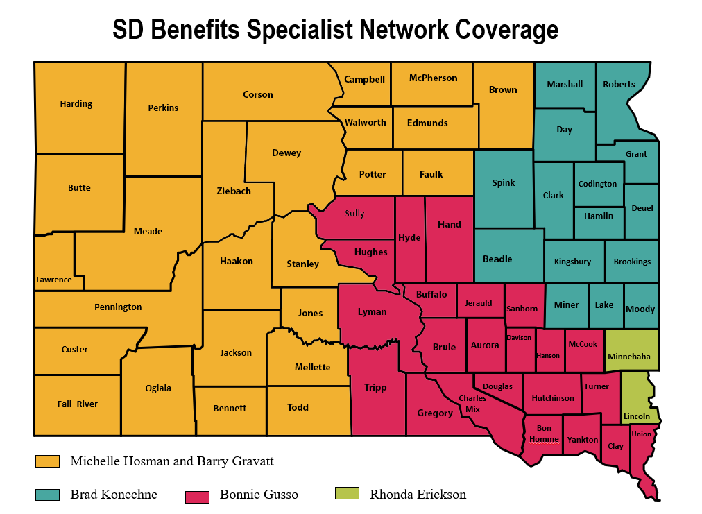 SD Benefits Specialist Network Coverage